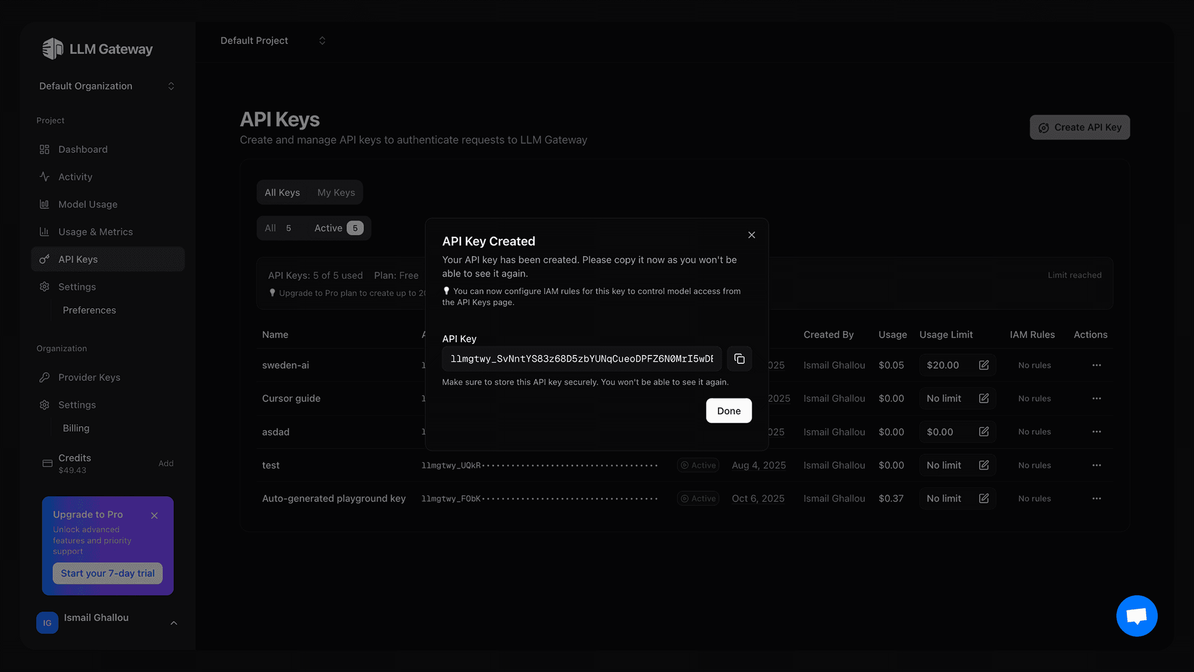 DigitSpace API Keys
